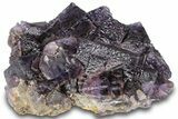 Purple Cubic Fluorite With Fluorescent Phantoms - Cave-In-Rock #322794-3